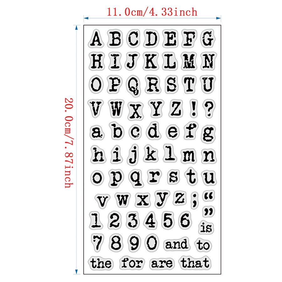 Silicone Transparent Letter Stamp for DIY Journals - March 2025 (Model 7302)