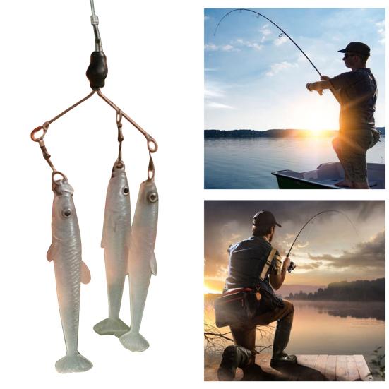 3Pcs 10CM T-Tail Fishing Lure Realistic Lightweight Soft Plastic Bionic Artificial Swimbait Freshwater Saltwater Trout Bass Fishing Accessories