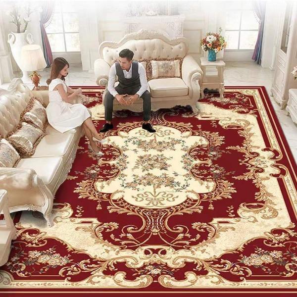 European Style Living Room Carpet Sofa Coffee Table Carpet Large-area Bedroom Bedside Carpet