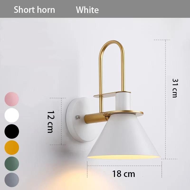 Nordic Mediterranean Minimalist Macron Living Room Dining Room Bedroom Corridor Wall Lighting LED Background Wall Lights e27