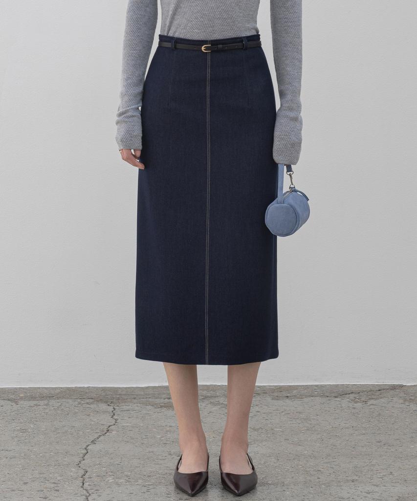 Non And Non Netty H-Line Denim Skirt_N6Ssk0417