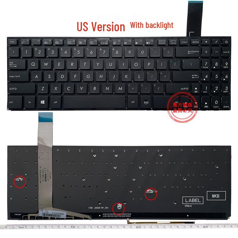 Compatible Keyboard for ASUS YX570 YX570UD/ZD FX570/UD F570 X570