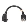 Kabel Nema 5-20P do 5-20R 12AWG Heavy Duty 20A Ostrze T Przedłużacz Zasilający 1,0 stopy