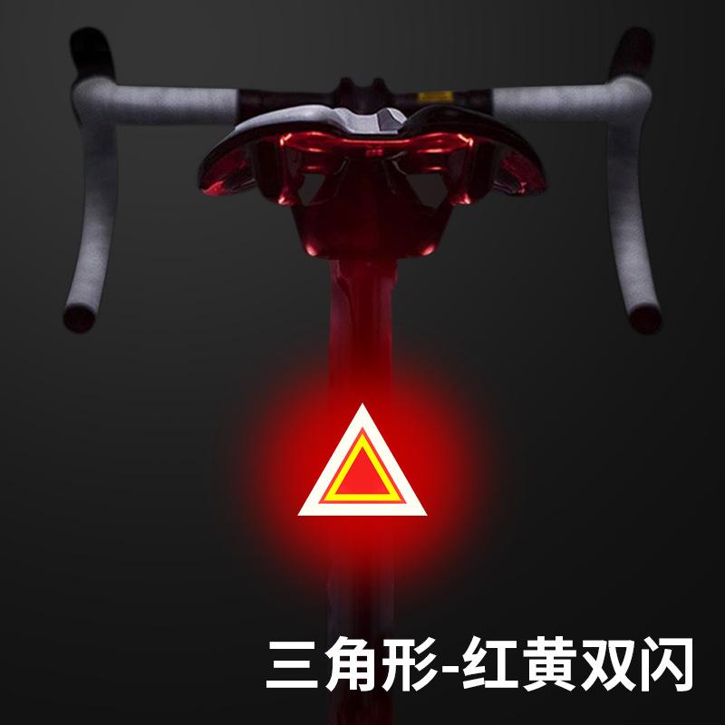 USB Rechargeable High Brightness LED Tail Creative ABS Night Riding Equipment for Mountain Bike Road Bike Bicycle Accessories Seatpost&1000lm красный