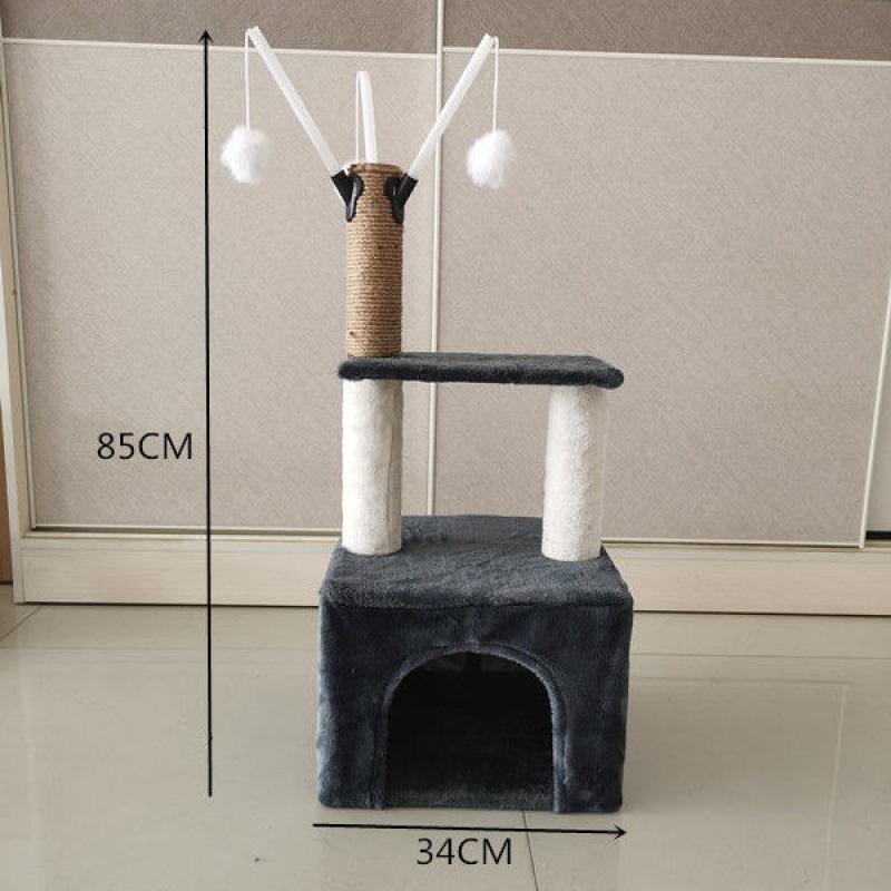 Copac pentru pisici pentru toate anotimpurile: Pat, Structură de cățărat, Stâlp de zgâriat, Frânghie sisal, Placă de zgâriat, Jucării și Accesorii.