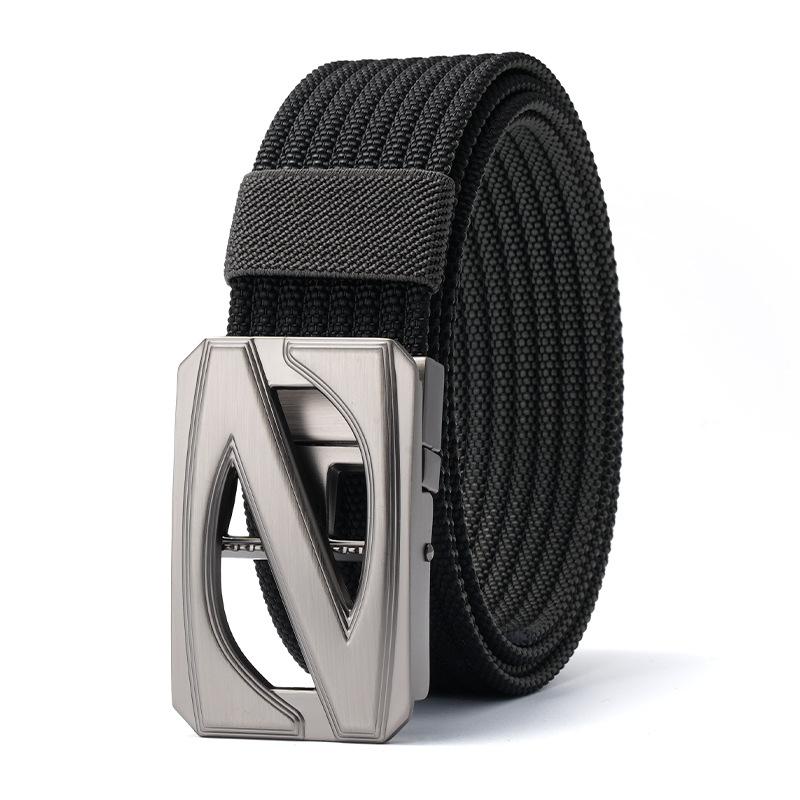 New Belt Men's Automatic Buckle Nylon Tactical Braided Belt Middle Aged and Young People Outdoor Belt Belt Belt