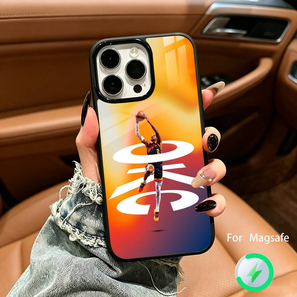 Basketball -Shai -G-Gilgeous Alexander 2 Phone Case For IPhone17 16 15 14 13 12 11  Pro Max Plus Wireless Charger Cover Funda