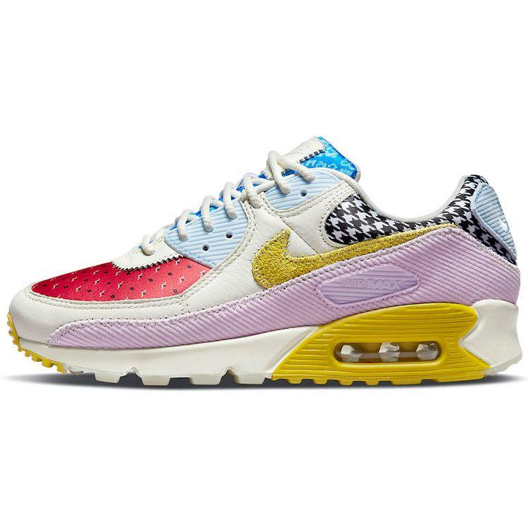 

Nike Air Max 90 Patchwork Women Sneakers Multi-Color Sail Doll DM8075-100 36