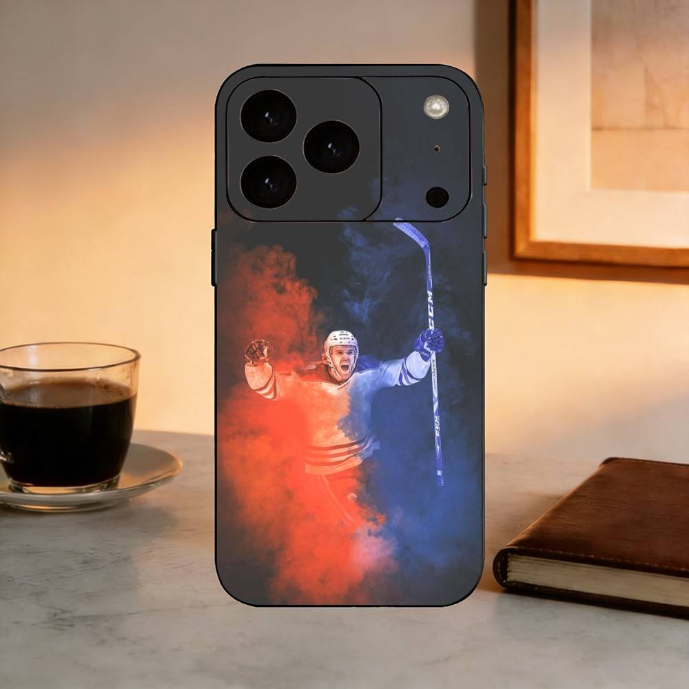Connor McDavid Hockey Player Phone Case Silicone Soft For IPhone 17 16 15 14 13 12 11 X XR Plus Pro Max Plus