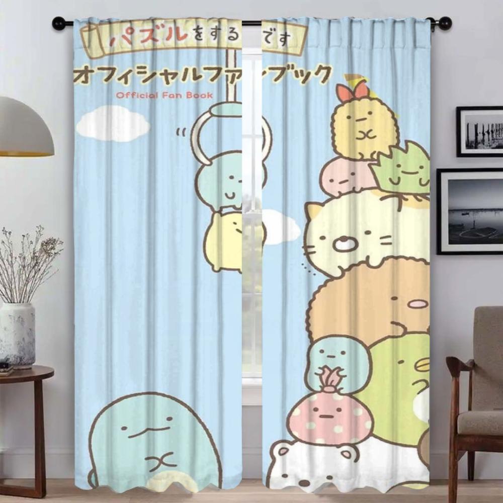 Modern Living Room Curtains for Camera Sumikkos Gurashis Blackout Curtain Halloween Decoration Partition Home Interior Curtains