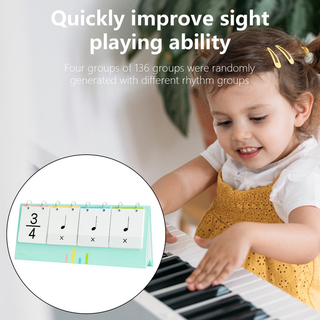Rhythm Flashcard Note Training Card Piano Rhythm Training Cards Music Teaching Props Music Rhythm Learning Tools