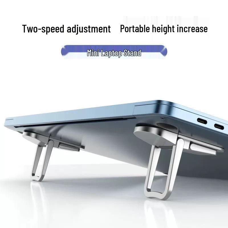 Compact Folding Laptop Stand with Heightening Pads