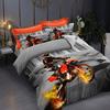 Desert Motorcycle Racing Duvet Cover Set - Breathable Soft Polyester Bedding with Zip Closure for All Seasons