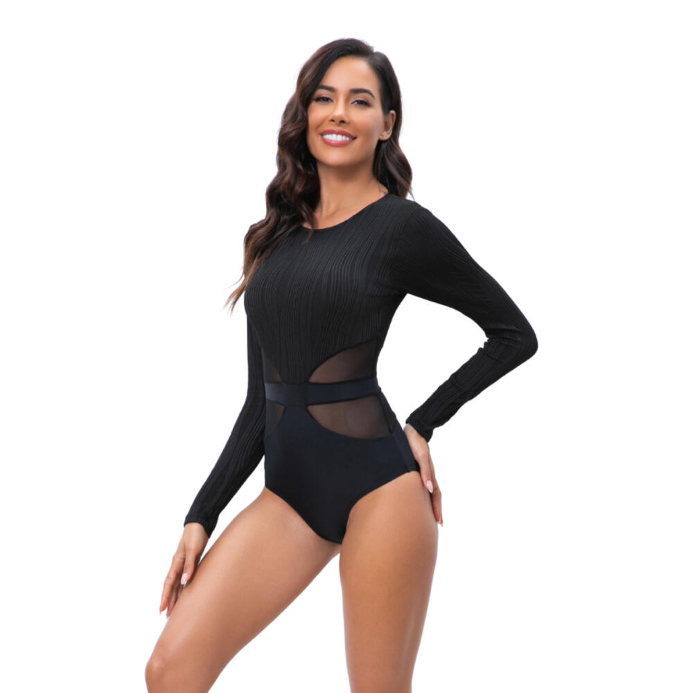 one-piece long-sleeved surfing suit sunscreen women's bathing suit diving suit sexy fashion swimsuit