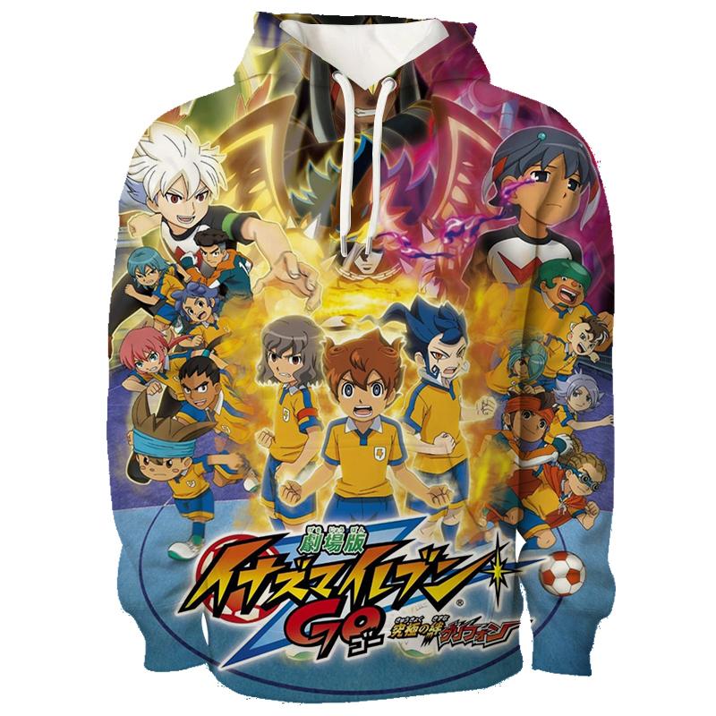 

Inazuma Eleven Cosplay Hoodies 3D Shuuya Gouenshi Print Sports Pullover Children s Sweatshirt Autumn/Winter Outdoor Y2k Tracksuit 110
