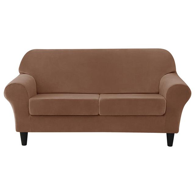 Soft Velvet European Sofa Cover With Seat Cushion Pad Covers For Living Space Home Spandex Fabric Stretch Armchair Couch Furniture Protector