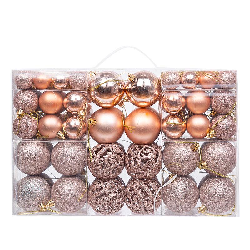 Boxed Set of 100 Christmas Ball Ornaments - 3/4/6cm Tree Decorations