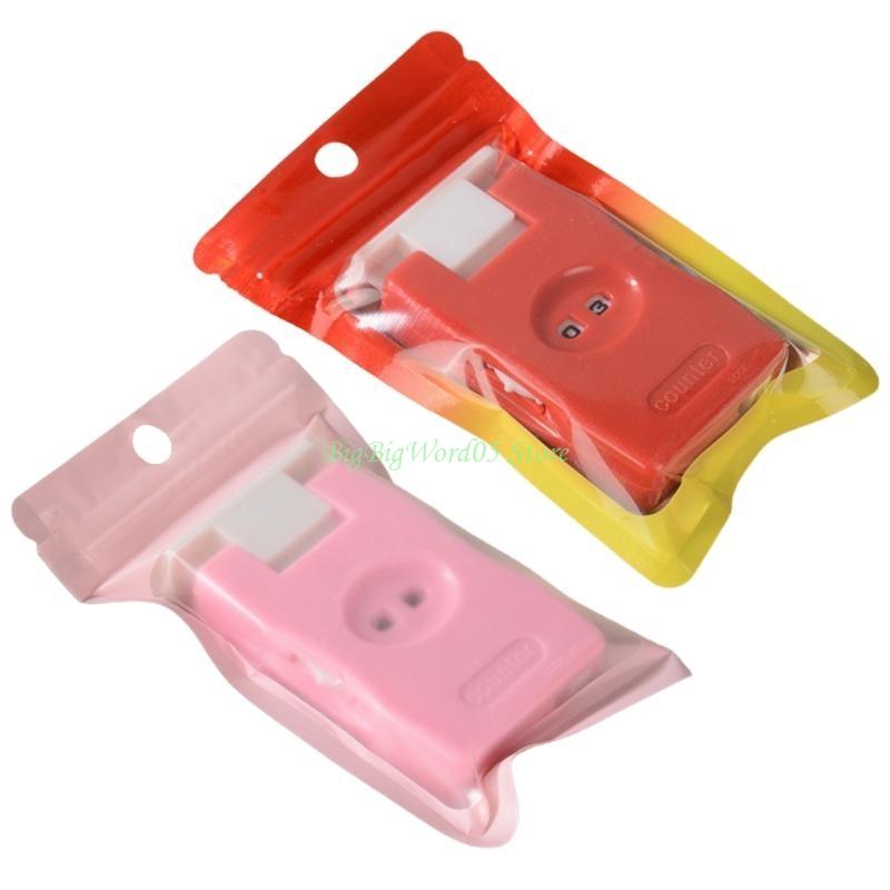 24TE 2Pcs Manual Stitching Counter Knitting Counter Plastic Knitting Crochet Counter Row Counter