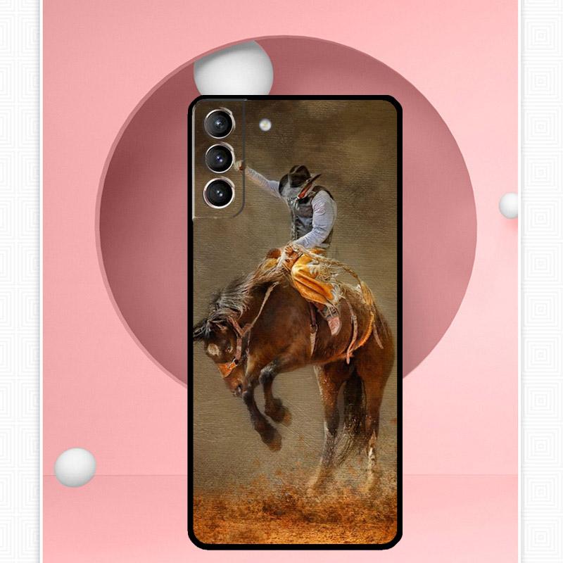 Extreme Sport Rodeo Cowboy Case For Samsung Galaxy S25 Ultra S20 S21 S22 S23 S24 Ultra S9 S10 Plus S25 FE Cover Funda