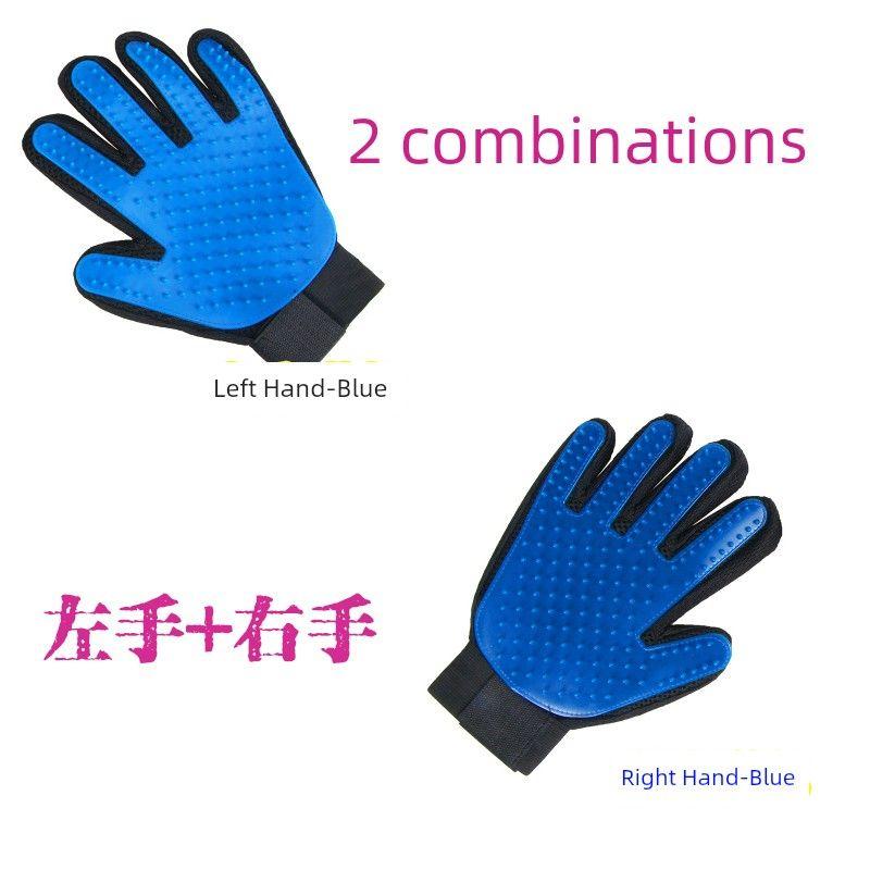 

Tiktok Cat Petting Gloves Comb Hair Removal Needle Comb Dog Float Hair Cleaning Hair Brush Dog Fur Handy Gadget Cat Pet Supplies 2 gloves (left hand + right hand)