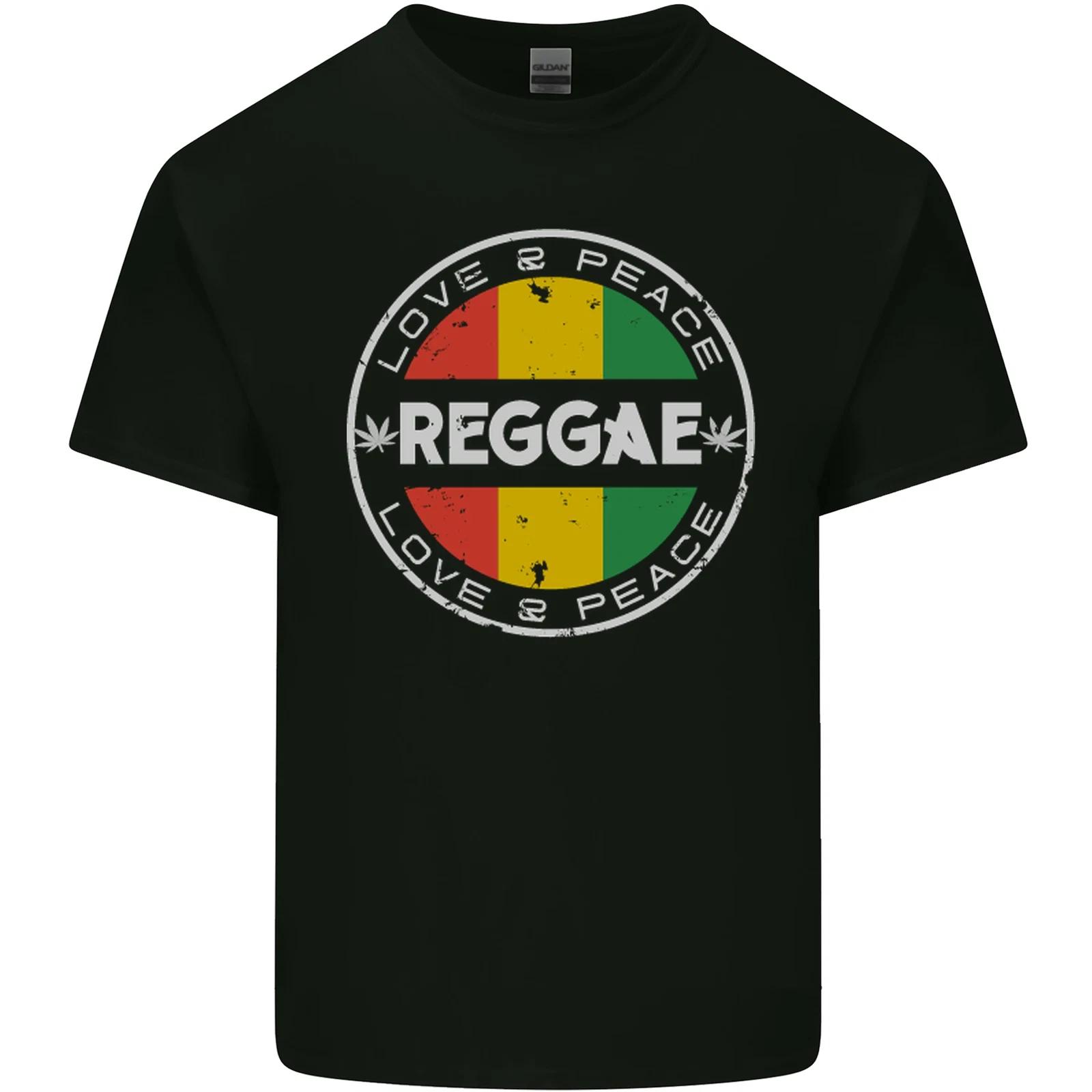 

Love Peace Reggae Music Kids T-Shirt Childrens XL