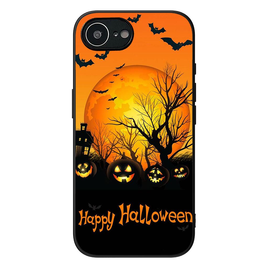 Little Ghost with Halloweens Pumpkin Skull Phone Case for Samsung Galaxy Note 20 9 10 S8 S10 Lite S9 Plus A54 A53 A21S S10E A17