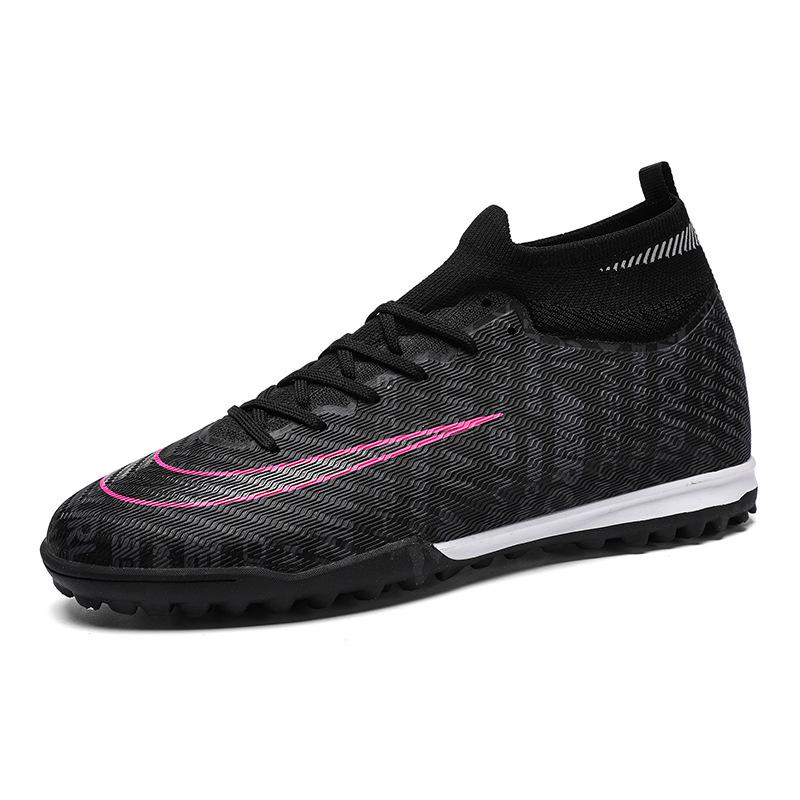 High-top Football Shoes Men's and Women's Broken Nails Training Shoes TF Short Nails AG Long Nails Adult Student Competition Training Grass Sports