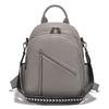 Zency Women's Medium Genuine Leather Backpack with Roomy Zip Pockets