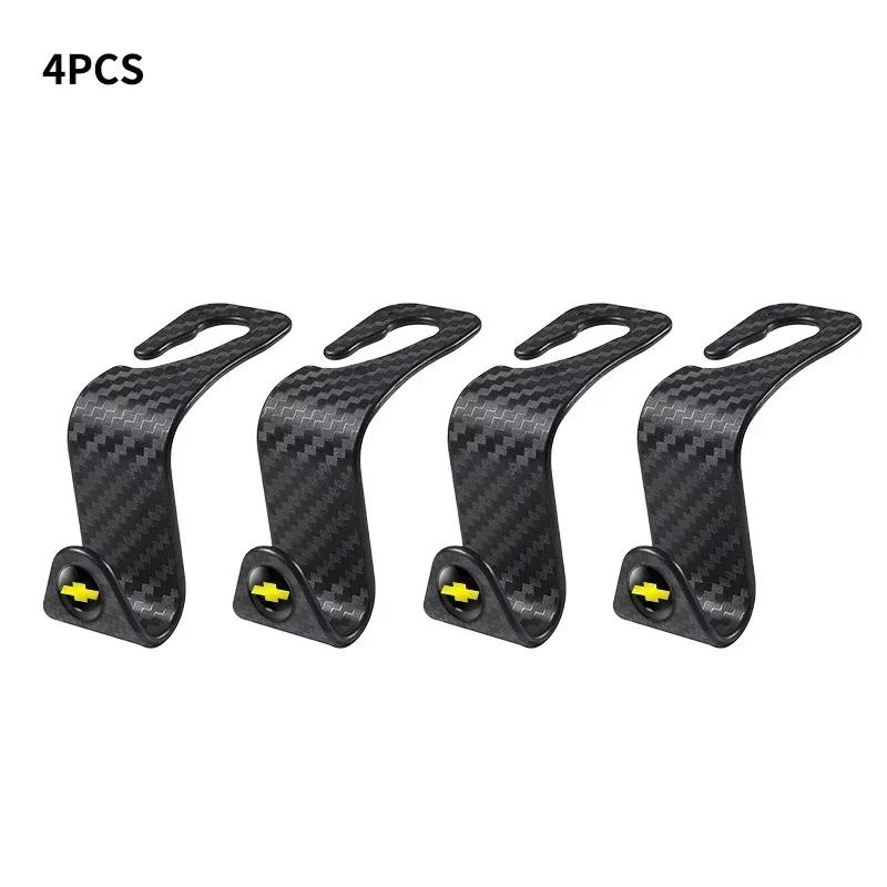 BSRJN1 1/2/4pcs Car Seat Back Hook Interior Portable Holder Storage For Chevrolet Trax Niva Avalanche Orlando kalos Equinox Accessories