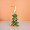 Christmas Tree Shape Soap Dispenser Reusable Glass Dispenser Bottle  Countertop