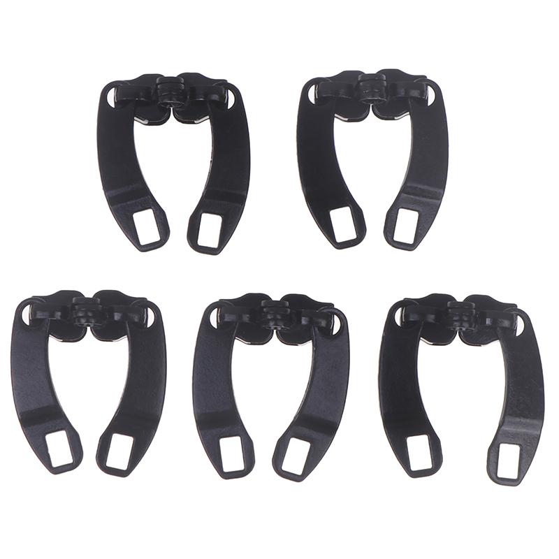 5 par 8# główka zamka z otworem na kłódkę do ubrań DIY, walizki, plecaka, ściągacz do zamka, zestaw naprawczy, materiał do szycia DIY