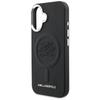 Karl Lagerfeld Initial & Metal Logo MagSafe Case for iPhone 16 Black