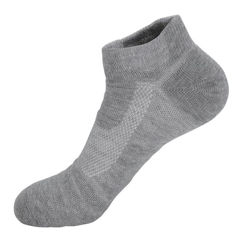 Low-Top Men'S Non-Slip Professional Running Sports Socks, Thick Towel Bottom Short Tube Running Socks, Badminton Socks
