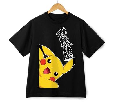 HOTTES Pikachu Grafik T-Shirt - Retro Cool Anime Pokémon Charakter Streetwear T-Shirt