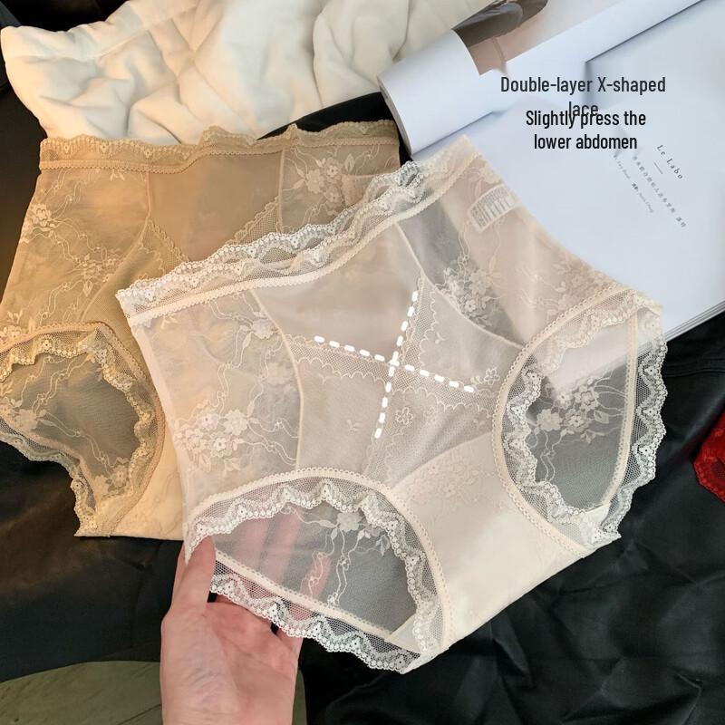 Women's Modal High-Waist Lace Tummy Control Underwear 3-Pack