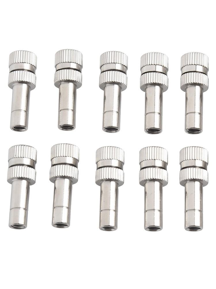 10Pcs 6mm Misting Nozzle Fast Connect Mist Fog Sprayer Spray Nozzles Gardening