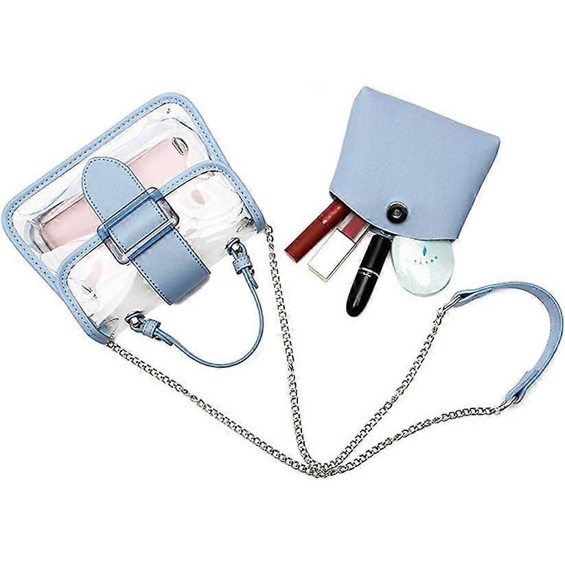 Clear Shoulder Bag Purse 2 In 1 Transparent Crossbody Bag Handbag