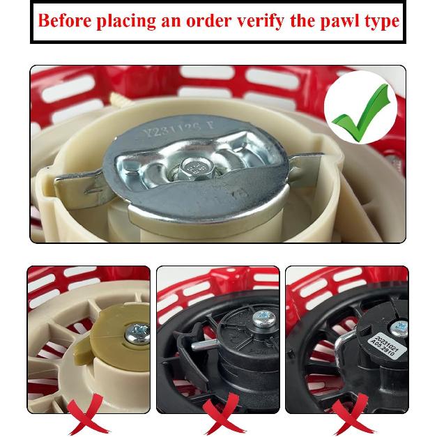 YAMAKATO 212cc Pull Start for Predator 212 Recoil Starter Aftermarket for Champion Generator Coleman Ct200u ex Bt200x 196 224 cc Mini Bike Go Kart