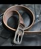 (Tochigi Leather) Tochigi Leather Belt for Men, Genuine Leather, Cowhide, Vegetable-Tanned Leather, Floral Pattern, Made with Tochigi Leather Co.,