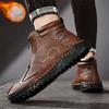 Autumn/ Winter Genuine Leather Men Shoes Waterproof Outdoor Men Boots Comfortable Men Walking Hiking Boots