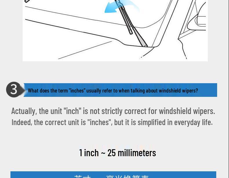 Kompatibles rahmenloses Frontwischerblatt für Baojun 560, Baojun 730 und Hongguang Silent Wiper