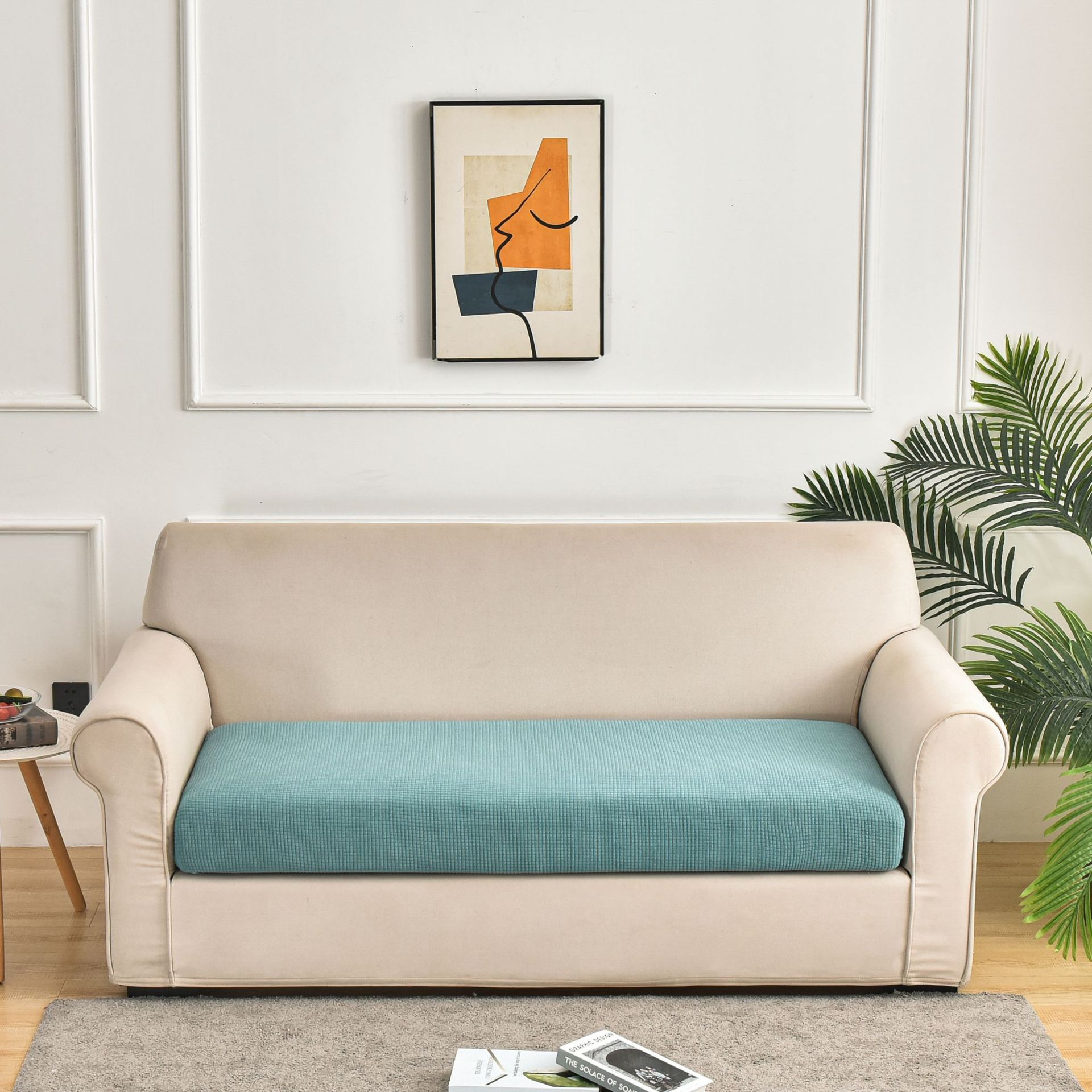 

Вафельный водонепроницаемый кукурузный бархатный утолщенный однотонный чехол для дивана «ленивый», универсальный диван на четыре сезона, одинарная и двойная комбинация 45*45cm