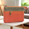 Canvas Double Zipper Coin Purse Small Wallet Card Holder Cash Pouch Key Case Mini Clutch Change Purse Portable Organizer for Women Men