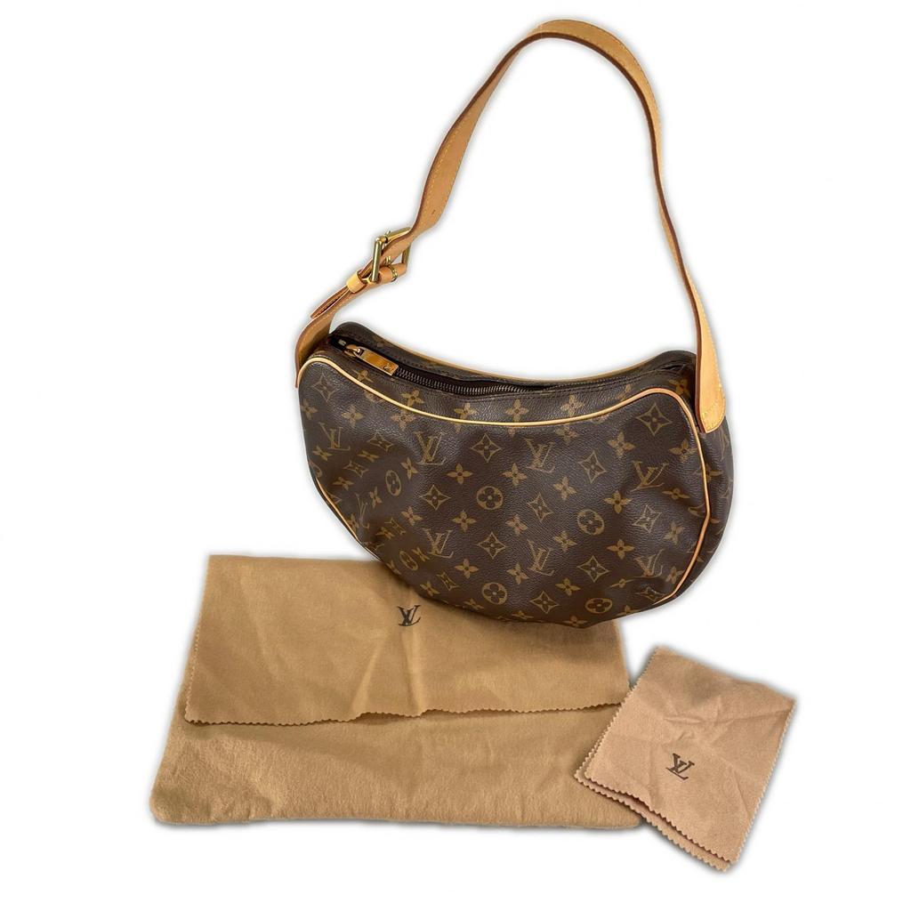 LOUIS VUITTON Croissant MM M51512 Shoulder Bag Brown Women used