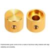 uxcell Aluminum Potentiometer Inner Diameter x Outer Diameter x Universal Volume Control Knobs for Guitar and Linear Gold Finish 8-Pack Knobs, 1/4"
