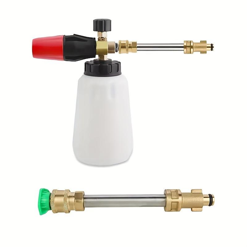 1L Foam Cannon for Car Wash - 5 Nozzle Snow Foam Gun Kit, Compatible with Bosch Aquatak 100/110/115/1200 Plus & More