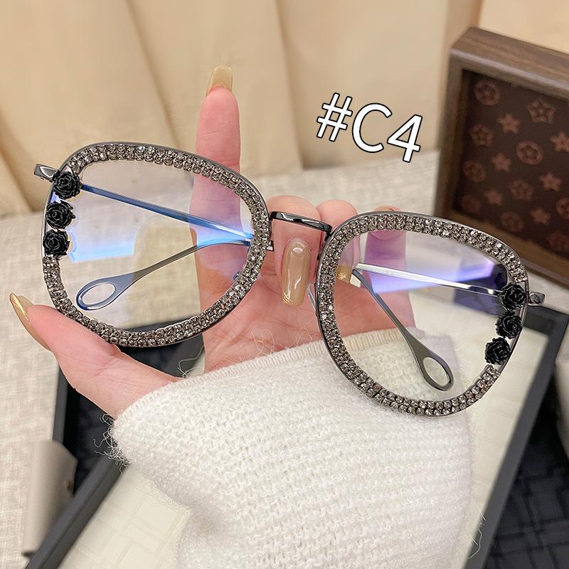 

Очки с бриллиантами и защитой от синего света, модные и высококачественные роскошные оправы для мужчин и женщин