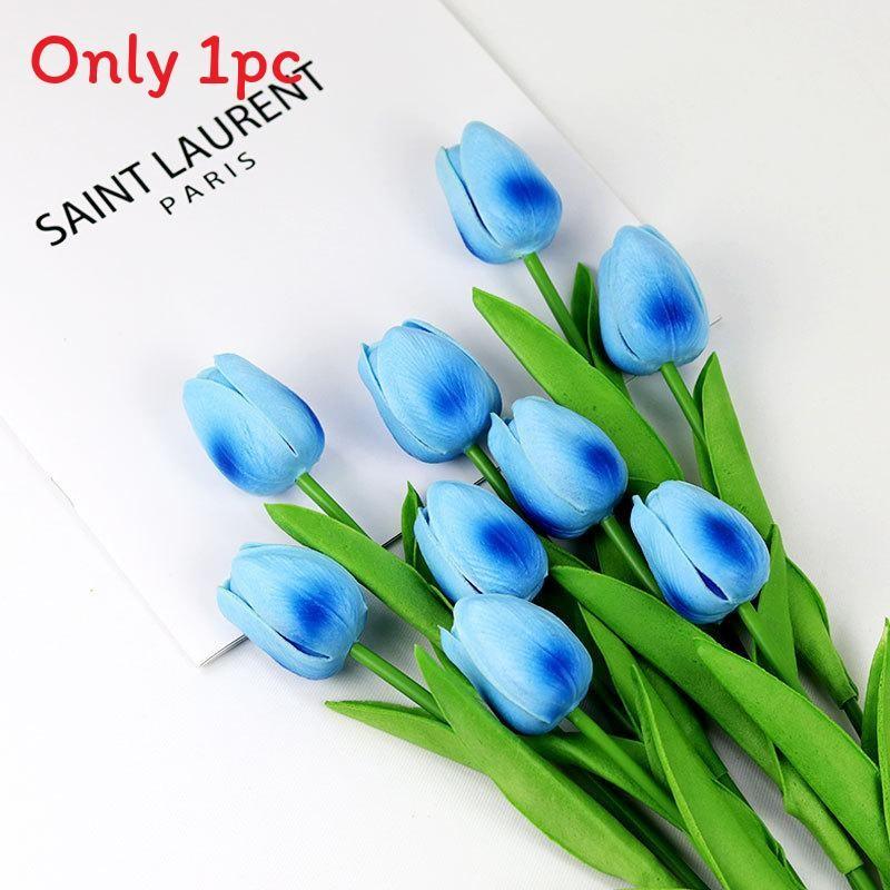 Tulip Pu Artificial Flowers For Wedding Decor Home Styling Props Photo