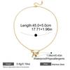 New Trendy Paperclip Titanium Steel Necklace Stainless Steel 18k Gold Corss Charm Necklace Jewelry for Women