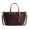 Taxi 21 Logo Tote Bag Shopping Bag Shoulder Crossbody Women Tote Maple-Brown Mink-Brown CCD94-B4YDW